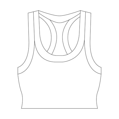 Crop Top Technical Drawing At Getdrawings Free Download