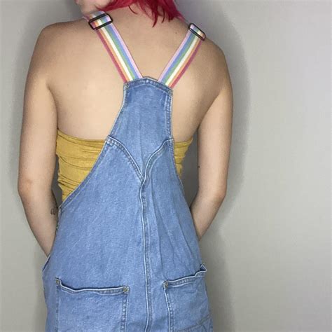 Women S Multi Dungarees Overalls Depop