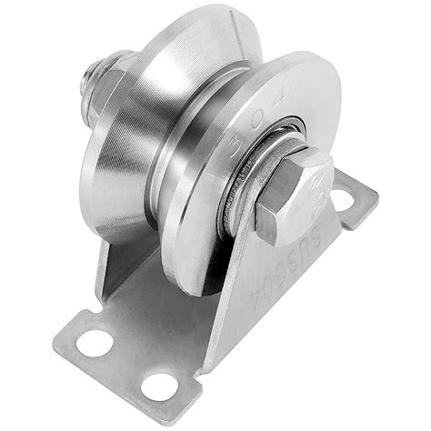 Packs Inches Groove Wheel Pulley Stainless Steel V Groove