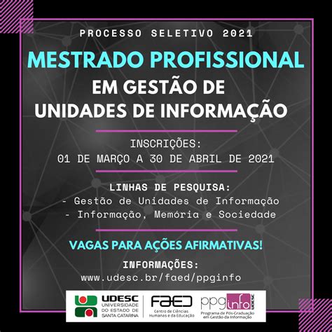 Notícia Udesc divulga edital para o curso de mestrado profissional em