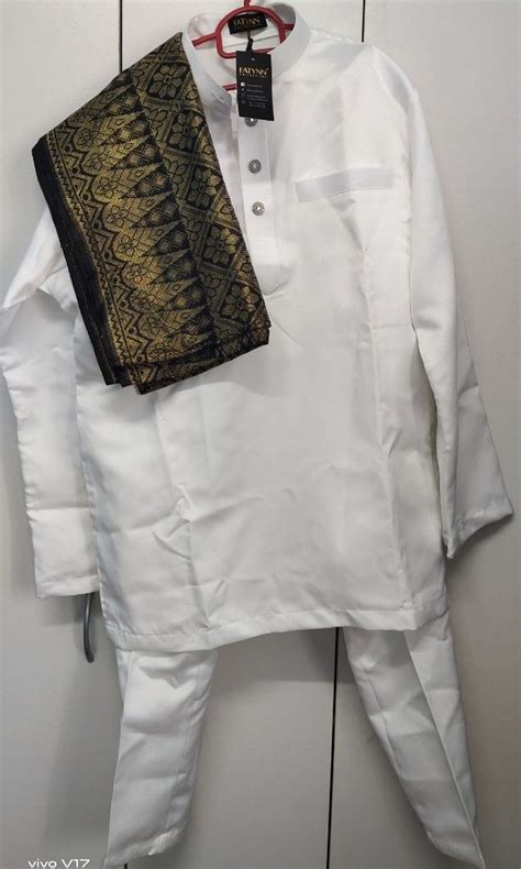 Baju Melayu Nikah Sanding Off White Men S Fashion Muslim Wear Baju