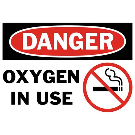 Oxygen In Use Printable Sign