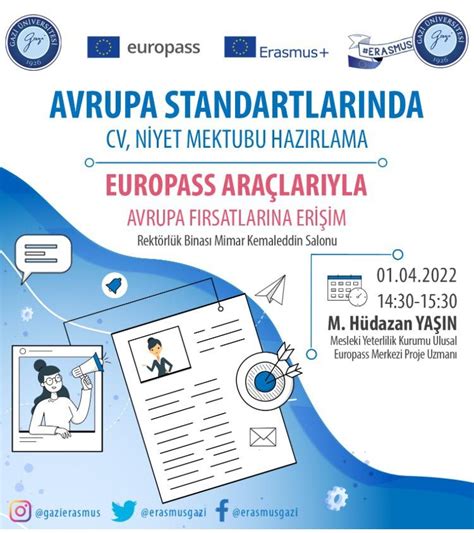 Avrupa Standartlarında CV Niyet Mektubu Hazırlama Eğitimi Okul