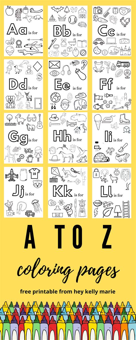 Free Printable Alphabet Coloring Pages Hey Kelly Marie Alphabet