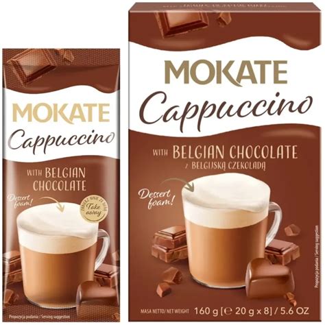 Kawa Rozpuszczalna W Saszetkach Mokate Cappuccino Z Belgijsk