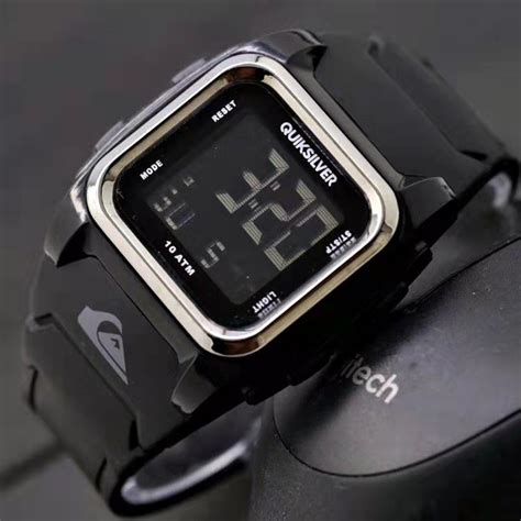 Jual Jam Tangan Pria Quiksilver Anti Air Digital Segi Kotak Strab