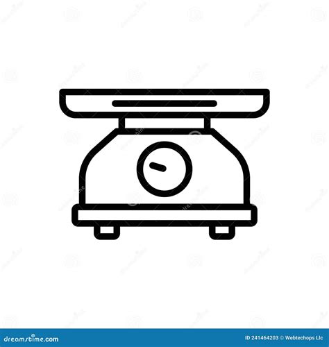 Measurement Of Weight Objects Such As Measurement Of Mass Weighing Scale Vector Illustration