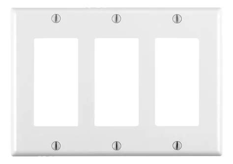 Leviton Placa Decora 3 Unidades Urea Blanca Color Blanco Corriente