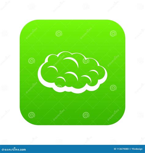 Verde Digital Del Icono De La Nube Ilustraci N Del Vector Ilustraci N