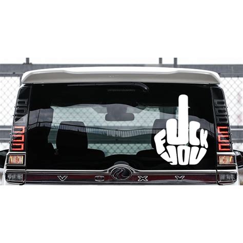 Jual Stiker Mobil Fuck You Custom Stiker Shopee Indonesia