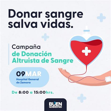 Realizarán Campaña de Donación Altruista de Sangre próximo 9 de marzo