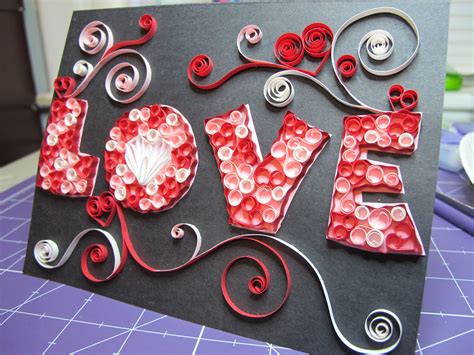 Quilled Valentine S Day Card Quilling Cards Diy Paper Art Valentines Cards