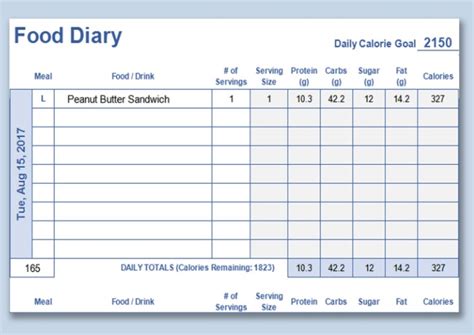 Recipe Template Excel