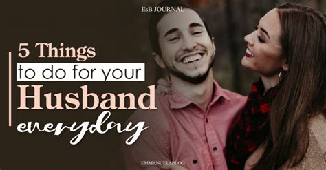 5 Things To Do For Your Husband Everyday