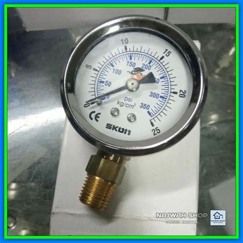 Jual Pressure Gauge Rws Skon Liquid Manometer Body Ss Con Brass