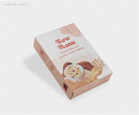 Premium PSD | Cereal box mockup