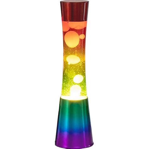 Dekoracyjna lampa lawa Lava Lamp Global Gizmos 48859 tęczowa 40cm