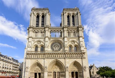 Fassade Von Notredame De Paris Redaktionelles Stockfoto Bild Von