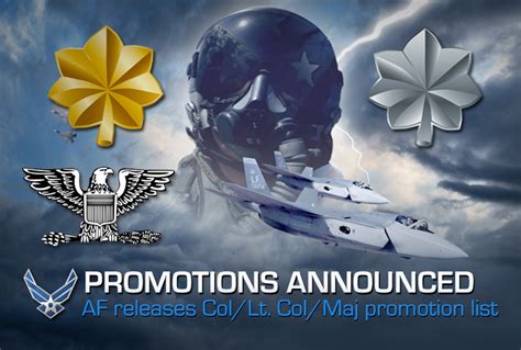 Air Force Announces Colonel Lieutenant Colonel And Major Promotions Air Force Article Display