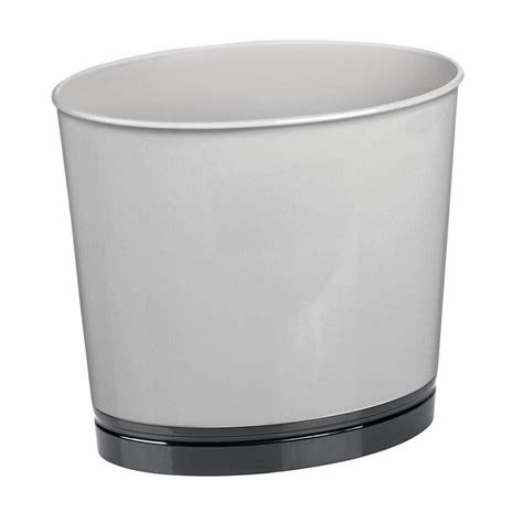 Mdesign Bathroom Waste Bin Oval Cosmetic Bin With An Elegant Look