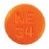 Pill Finder M NE 34 Orange Round Medicine