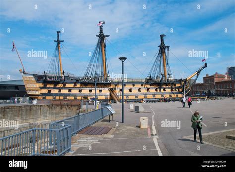 hms victory  portsmouth historic dockyard stock photo alamy