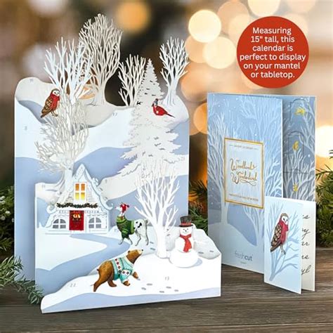 Freshcut Paper Pop Up Cards Woodland Wonderland Advent Calendar