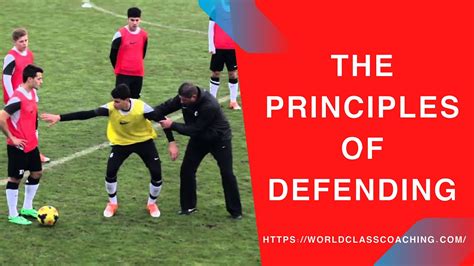 Soccer Training Principles Of Defending V To V Part Youtube