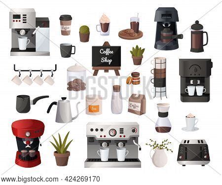 Coffee Supplies. Vector & Photo (Free Trial) | Bigstock