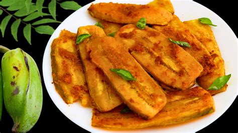 How To Make A Raw Banana Fry Vazhakkai Tava Fry Sidedish For Rice