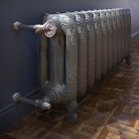 Radiateur Fonte Sur Pieds Hauteur 225mm Longueur 360mm 177 Watt