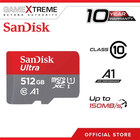 Sandisk Ultra 512gb A1 Series Micro Sdxc Sdsquac 512g Gn6mn Up To