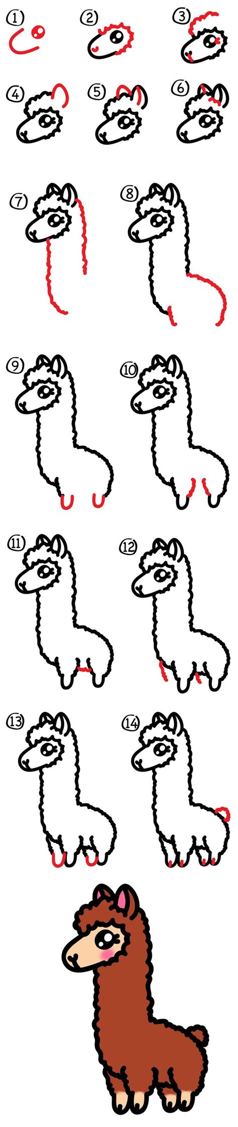 How To Draw A Chibi Llama