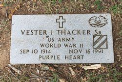 Vester I Thacker Sr 1914 1991 Find A Grave Memorial