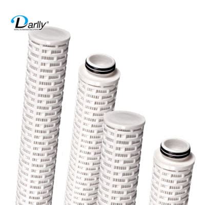 Darlly 30 40 Pet Glass Fiber PP Pleated Filter Cartridge For Oilfield