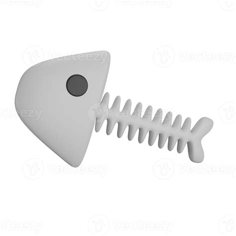 3d Rendering Cute Fish Bones For Pet Toys 19786951 Png