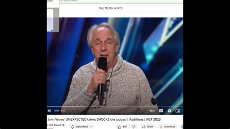 John Wines Rocks Out Auditions Agt Judged By Brett America S