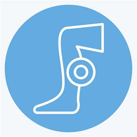 Icon Foot Pain Related To Body Ache Symbol Blue Eyes Style Simple