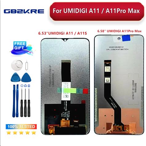 Display LCD original e Touch Screen Assembly substituição para Umidigi