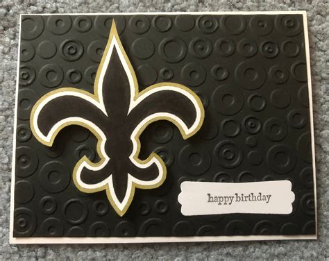 Saints Football Team Birthday Card Etsy