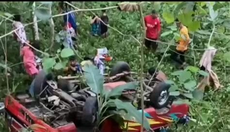 Pikap Terjun Ke Jurang Sedalam 7 Meter Di Ciamis Belasan Penumpang