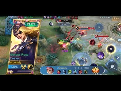 One Shot One Kill Damage Lesley Tiada Obat Mobli Legend Youtube