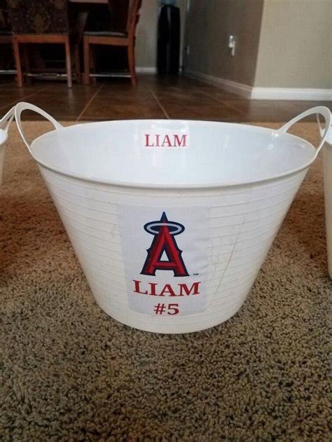 Tball Baseball Dugout Buckets Keeps The Kids Organized And Everything