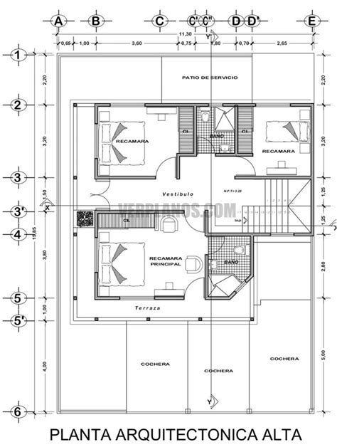 Plano De Casa De Campo Con Medidas 🤩 【descargar】 Planos De Casas De Campo Planos De Casas