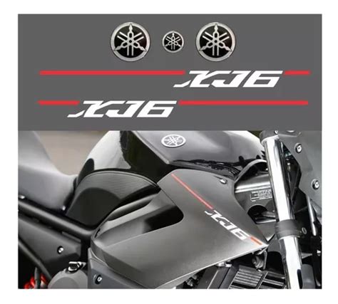 Kit Adesivos Yamaha Xj6n 2013 Preta Xj6 Xj6n05