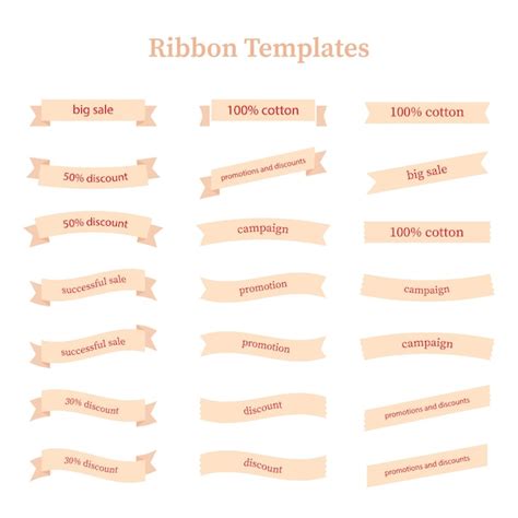 premium vector ribbon templates