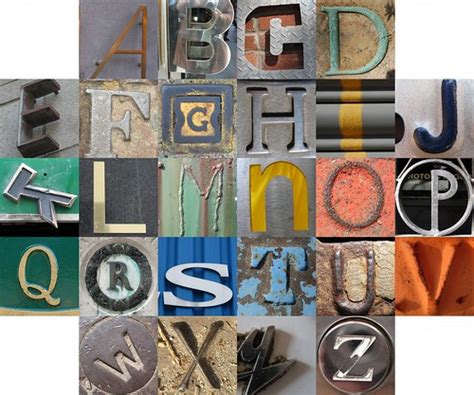 Metal Letters Postings To The Themed Alphabets Group Durin… Flickr