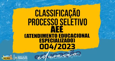 Classifica O De Processo Seletivo Simplificado Edital