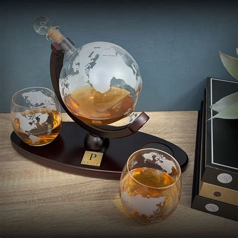 Whiskey Decanter Globe Set Etsy