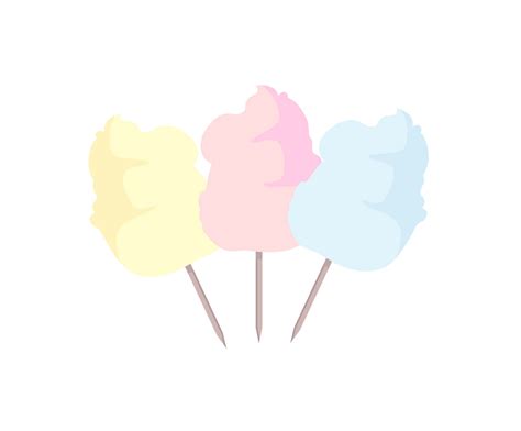 Watercolor Cotton Candy Png Clipart World